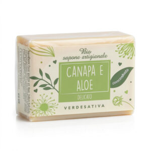 Sapone aloe e canapa Verdesativa artigianale solido