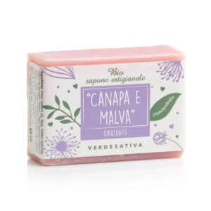 Sapone malva e canapa Verdesativa artigianale solido