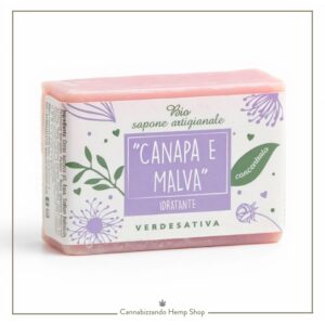 Dì addio alla pelle secca con il Sapone naturale lenitivo con Malva e Canapa. 100% naturale, artigianale e idratante. Ideale per pelli sensibili e bambini.