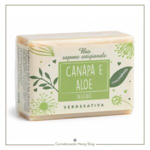 Rinfresca e rigenera la tua pelle con il Sapone Verdesativa Canapa e Aloe Vera. Azione lenitiva e idratante per pelli sensibili. Bio, artigianale e 100% naturale.