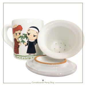 Tisaniera con Coperchio e Filtro in Ceramica - mod. SMILE