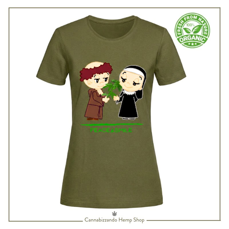 T-SHIRT Donna in cotone 100% organico - Mod. Smile