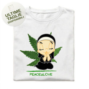 T-Shirt Donna in Cotone 100% organico - Mod. Love (bianco)