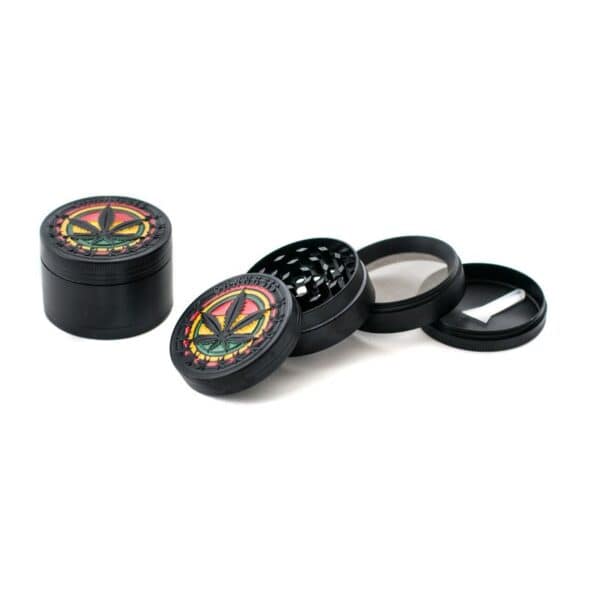 Grinder RASTA LEAF in 4 Parti Metallo 50mm