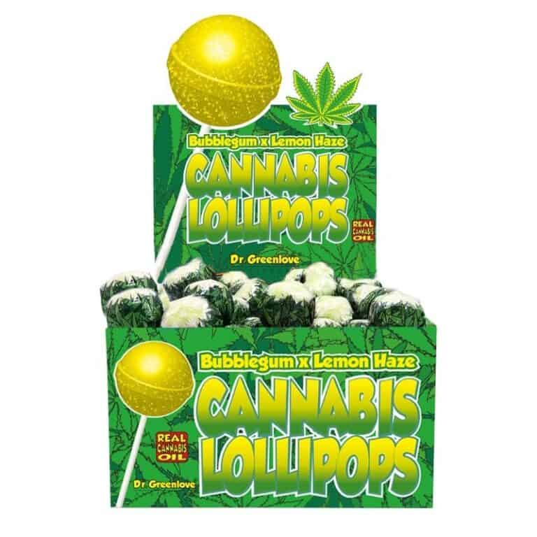 Cannabis Lollipops bubblegum- Lemon Haze