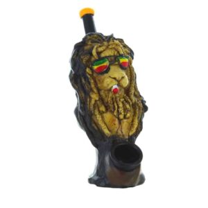 Pipa Rasta Lion - Polyresin Smoking Pipe 12 cm