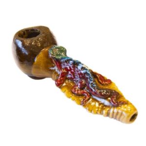 Handmade Wooden Pipe Lizard (vari colori) - pipa in legno