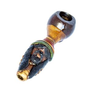 Handmade Wooden Pipe Rasta - pipa in legno