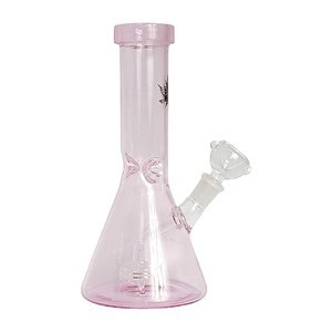 ICE CATCHER BEAKER BONG in VETRO - Colore Pink (22cm)