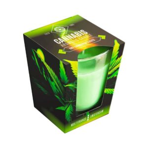 Candela Aromatica Dry Leaves - Candela profumata con aroma di foglie di cannabis secche