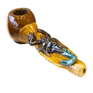 Handmade Wooden Pipe SCORPION - pipa in legno originale e da collezionare