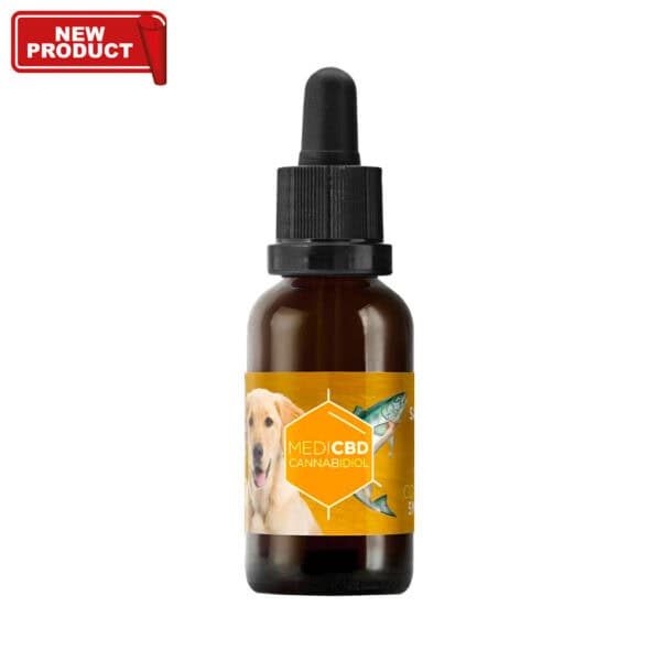 MediCBD 10% CBD Oil per Cani (30ml) - con Olio di Salmone