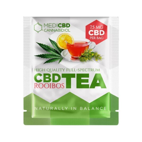 MediCBD ROOIBOS TEA - Tisana con Tè Rosso e CBD - bustina