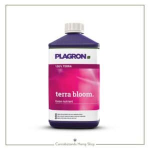 Terra Bloom di Plagron è un fertilizzante altamente concentrato a base di minerali da usare durante la fase di fioritura della pianta.