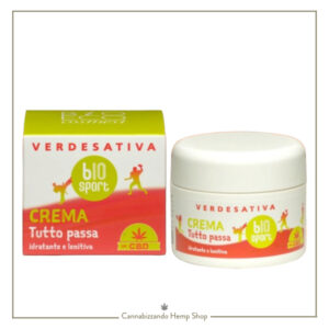Da Verdesativa, la Crema Tutto Passa al CBD è una formulazione avanzata e completamente naturale, Una crema studiata appositamente per offrire sollievo da dolori alle articolazioni e muscolari.