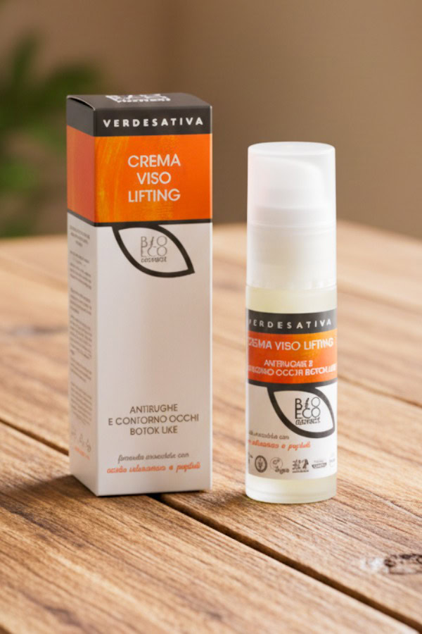 Da Verdesativa un trattamento cosmetico lifting specifico per il viso ed il contorno occhi, ideale per pelli mature, atone e spente.
Formato 30 mlIl suo utilizzo è consigliato per:
Pelle spenta e asfittica
Pelle atona e con rughe d’espressione
Tutti i tipi di pelle, anche le più sensibili