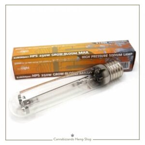 Lampada HPS Pure Light Agro (250W): lo spettro perfetto per crescita e fioritura in un unico bulbo. Massima resa indoor.