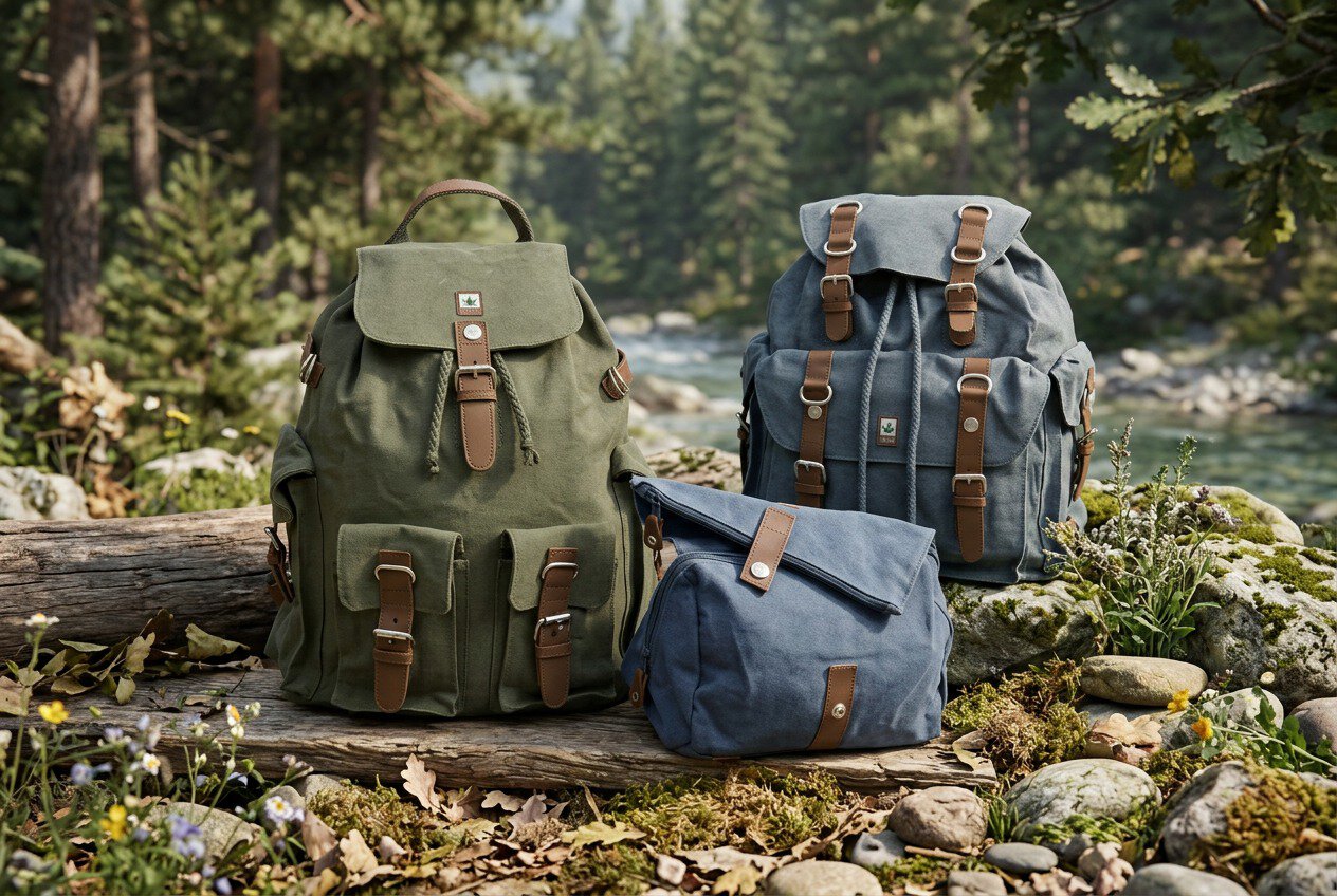 borse zaini e accessori in tessuto di canapa e cotone organico: i tuoi compagni ecosostenibili!